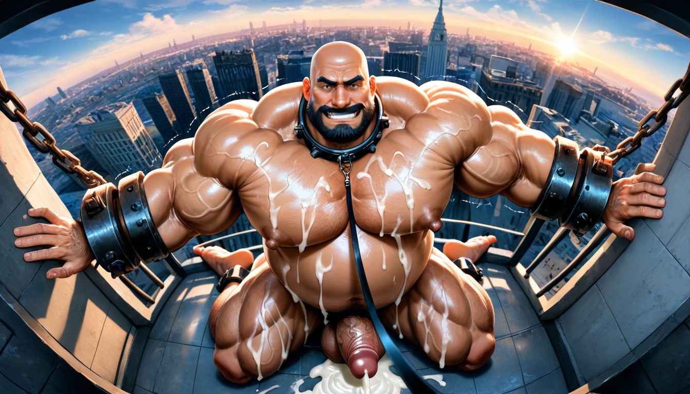 トップダウン, Excessive Hyper Cum, Manly Man ゲイAIポルノ