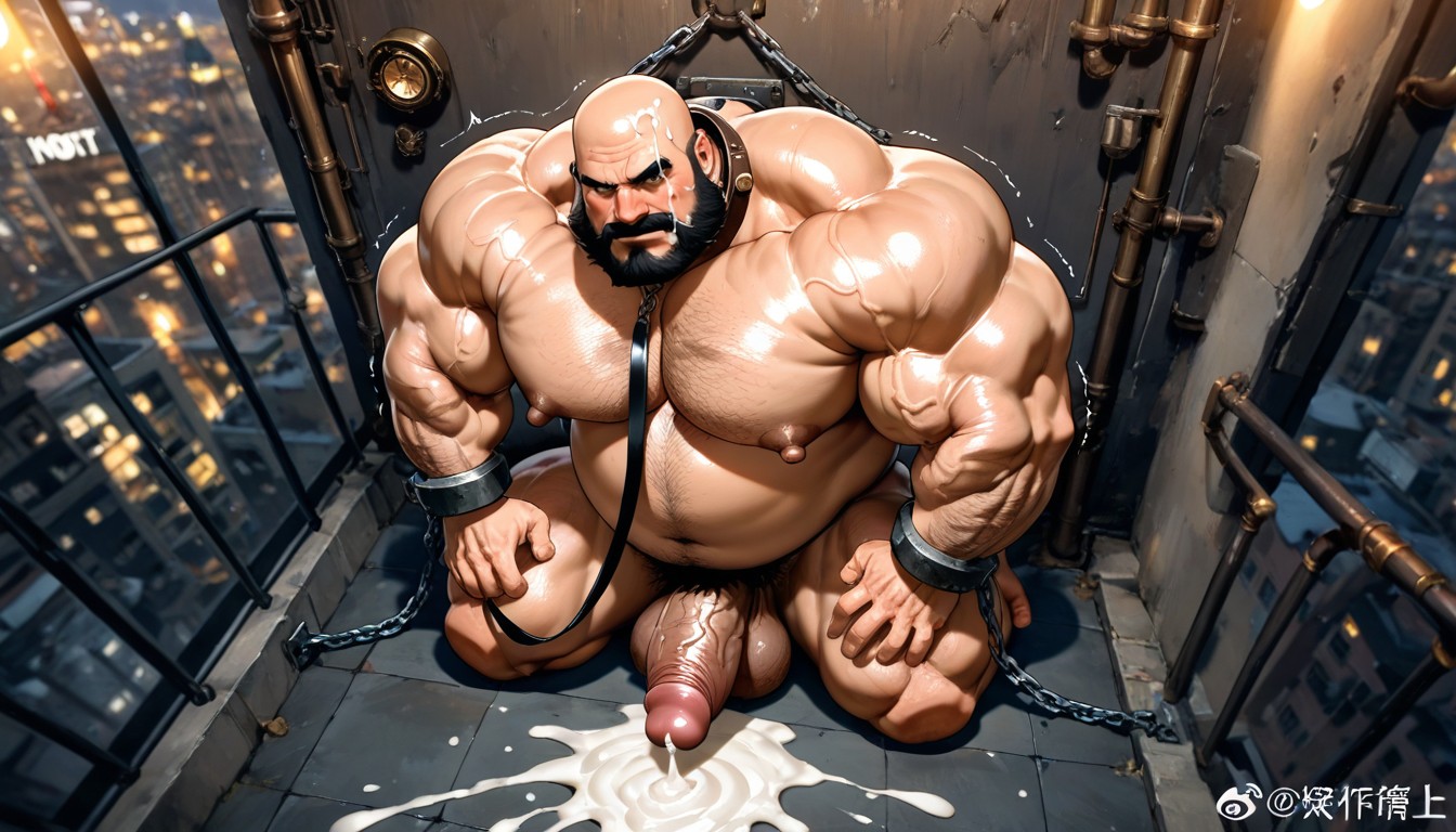 Cock Bigger Than Body, Hyper Muscle, Muscular Porno gay IA