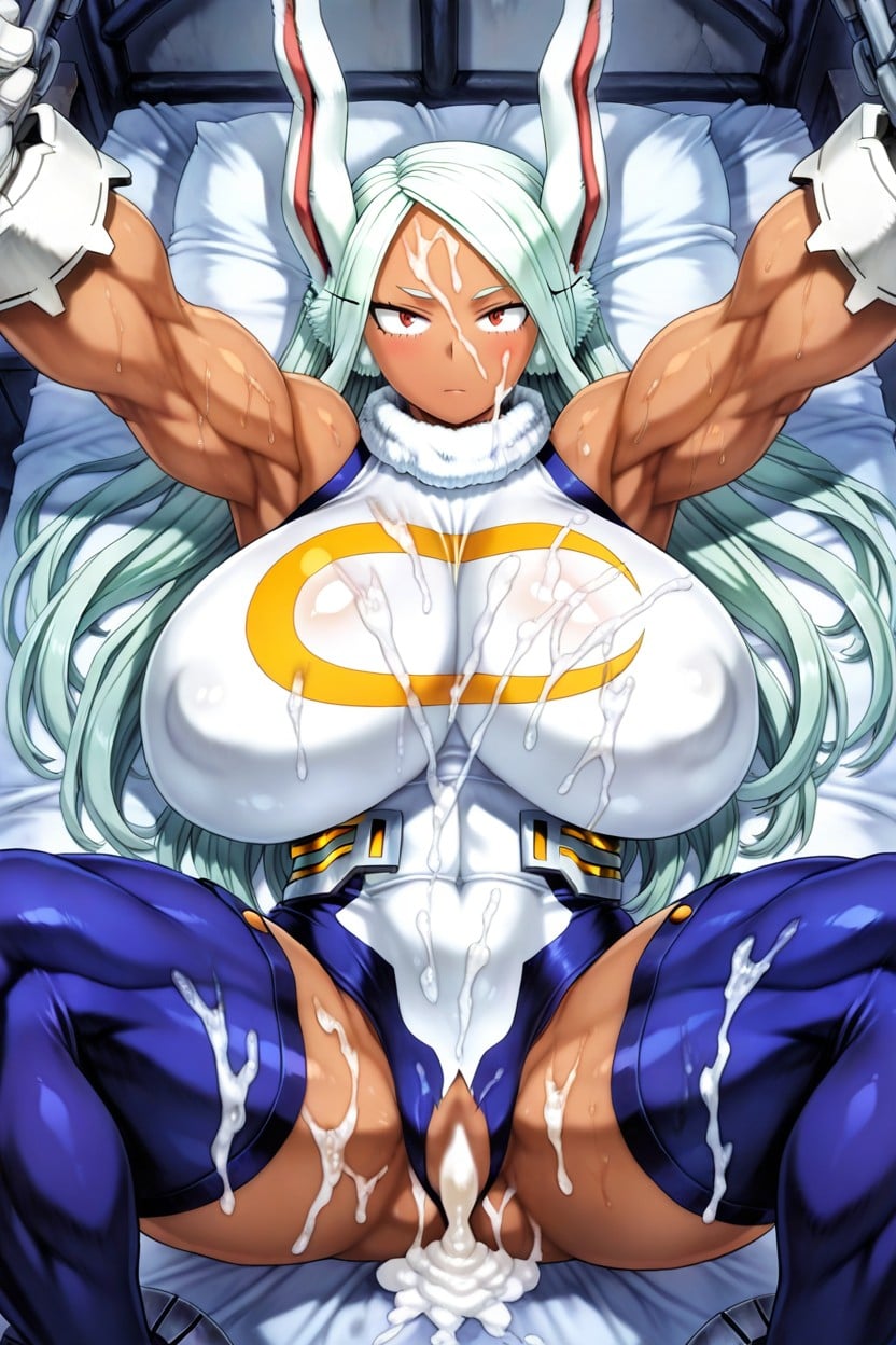 Mirko From My Hero Academia, Cosplay, Brown Skin Hentai AI Porn