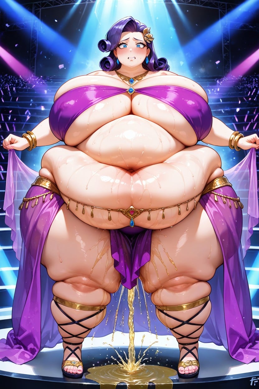 25+, Extremely Fat Arms, Belly On Ground Hentai AI Porn