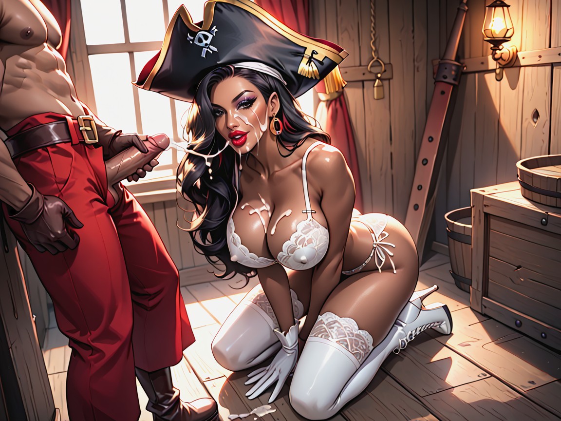 Pirate Bedroom, Eyeliner, Sexy Body Hentai AI Porn