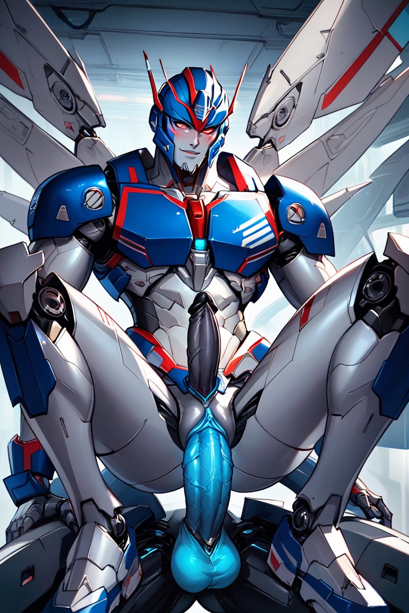 Red And Blue; Fat Pussy, Black Helmet, Transformer Hentai AI Porn