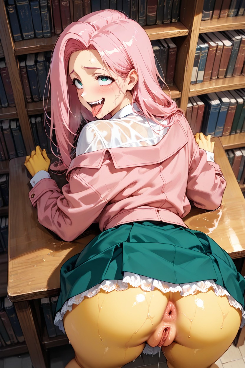 Rounded Butt, Show Teeth, Solo AI黃漫