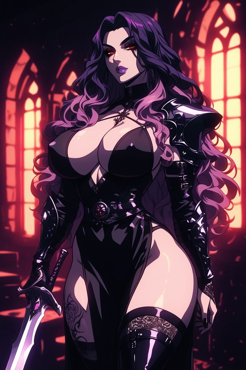 Escote, Black Sexy Dress, Witch Hentai IA