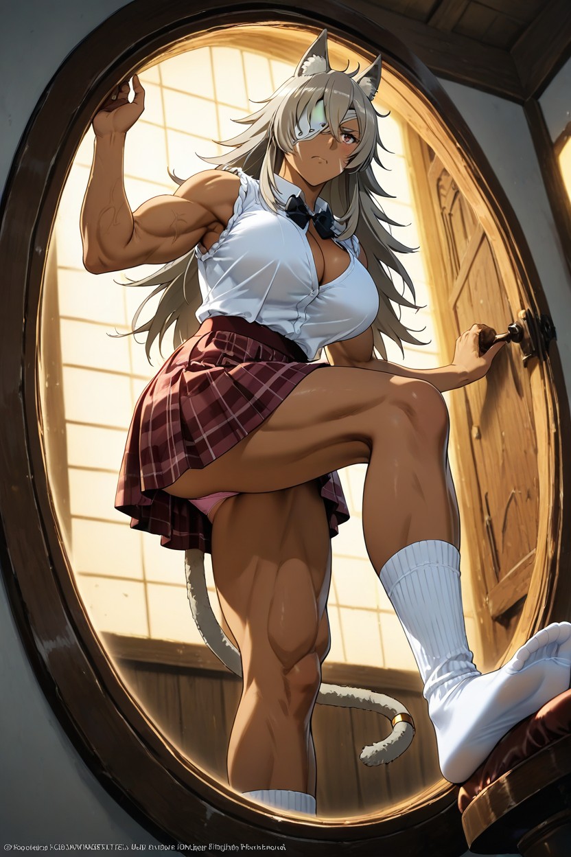 Muscular Female, Anime Coloring, No Footwear Porno IA Hentai