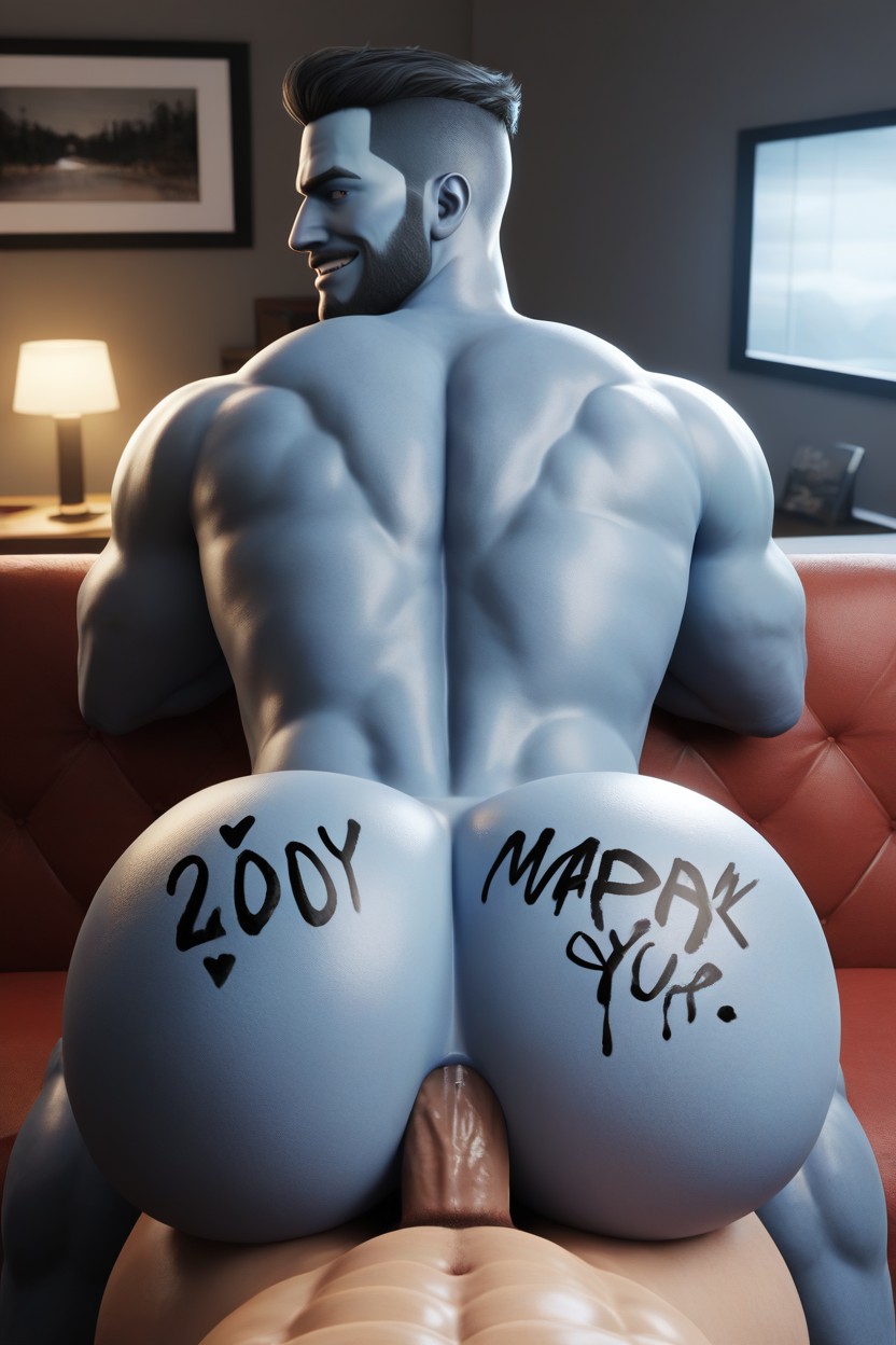 Rounded Ass, Athletic, 身体写字 AI同性戀黃片