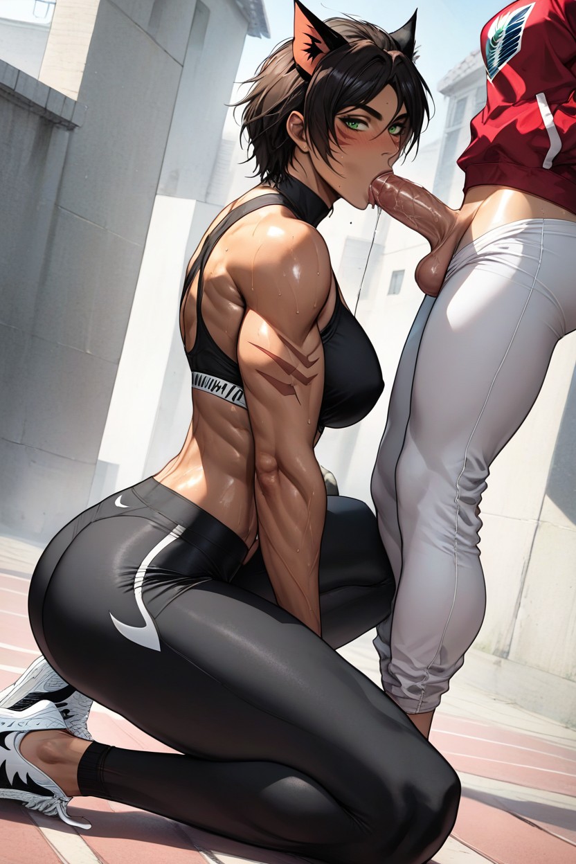 Shape In Yoga Pants, Nike Shoes, 후타나리 쉬메일 AI 포르노
