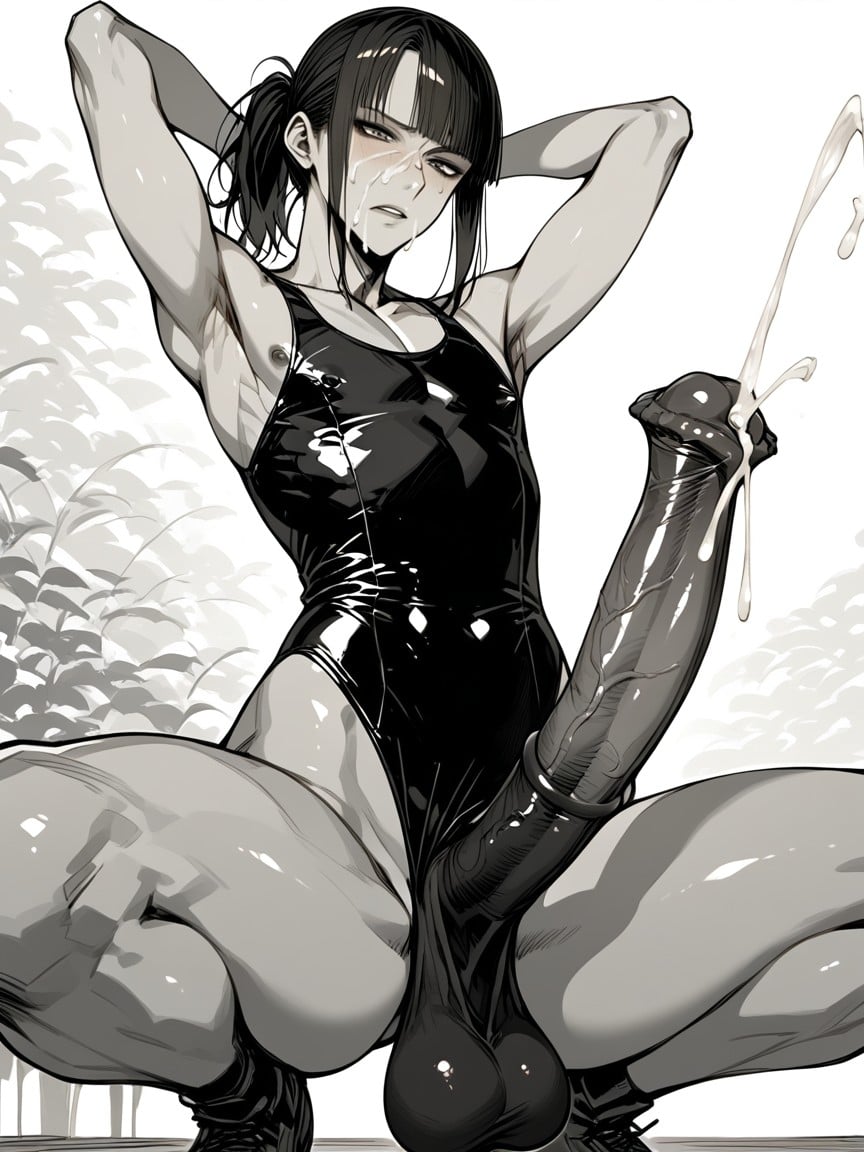 25+, Hyper Erect Detailed Horsepenis, Nemunemu Artist Style ゲイAIポルノ