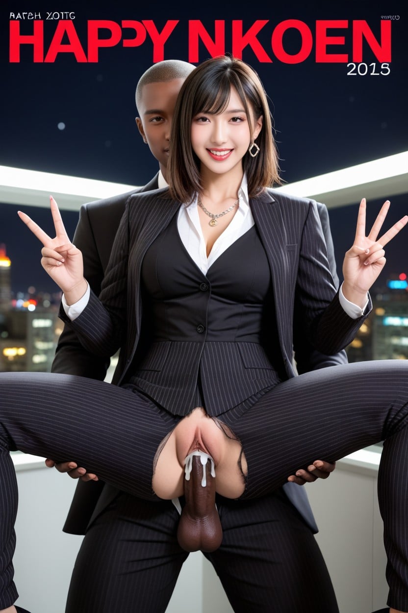 Creampie, Background City Skyline, Deep Full Nelson Asian AI Porn