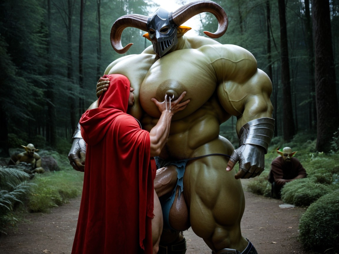 Hyper Bulky, Visard Mask, Hyper Boobs Porno IA Gay