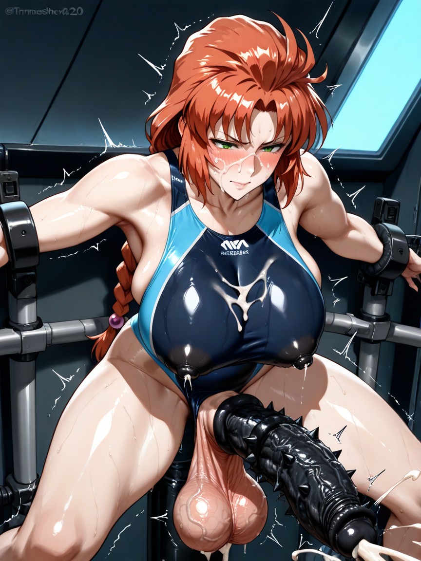 Futanari, Be Restrained, Spread Arms Hentai AI Porn