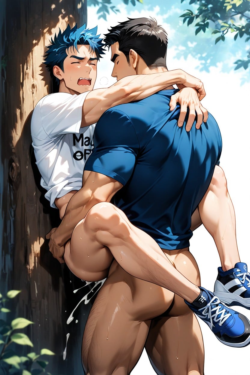 Side View, Japanese, Sneakers AI Gay Porn