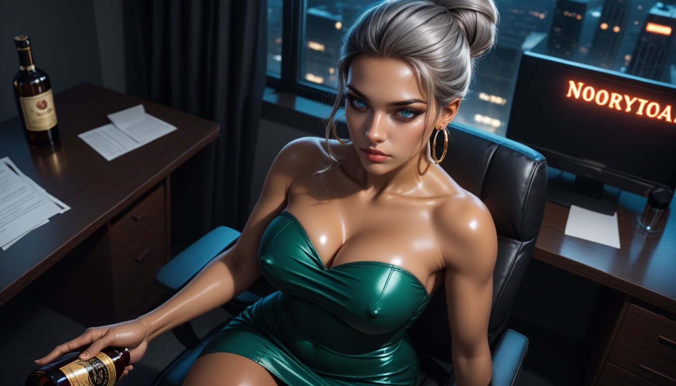 Top Down, Unrealistic Details, Skinny AI Porn