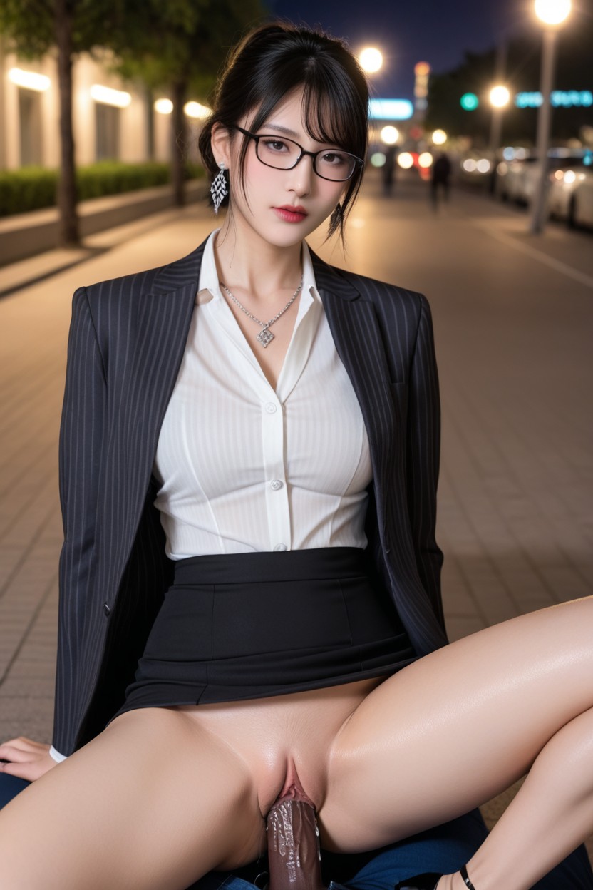 Diamond Earrings, Sweaty, 棕色 AI國產黃片