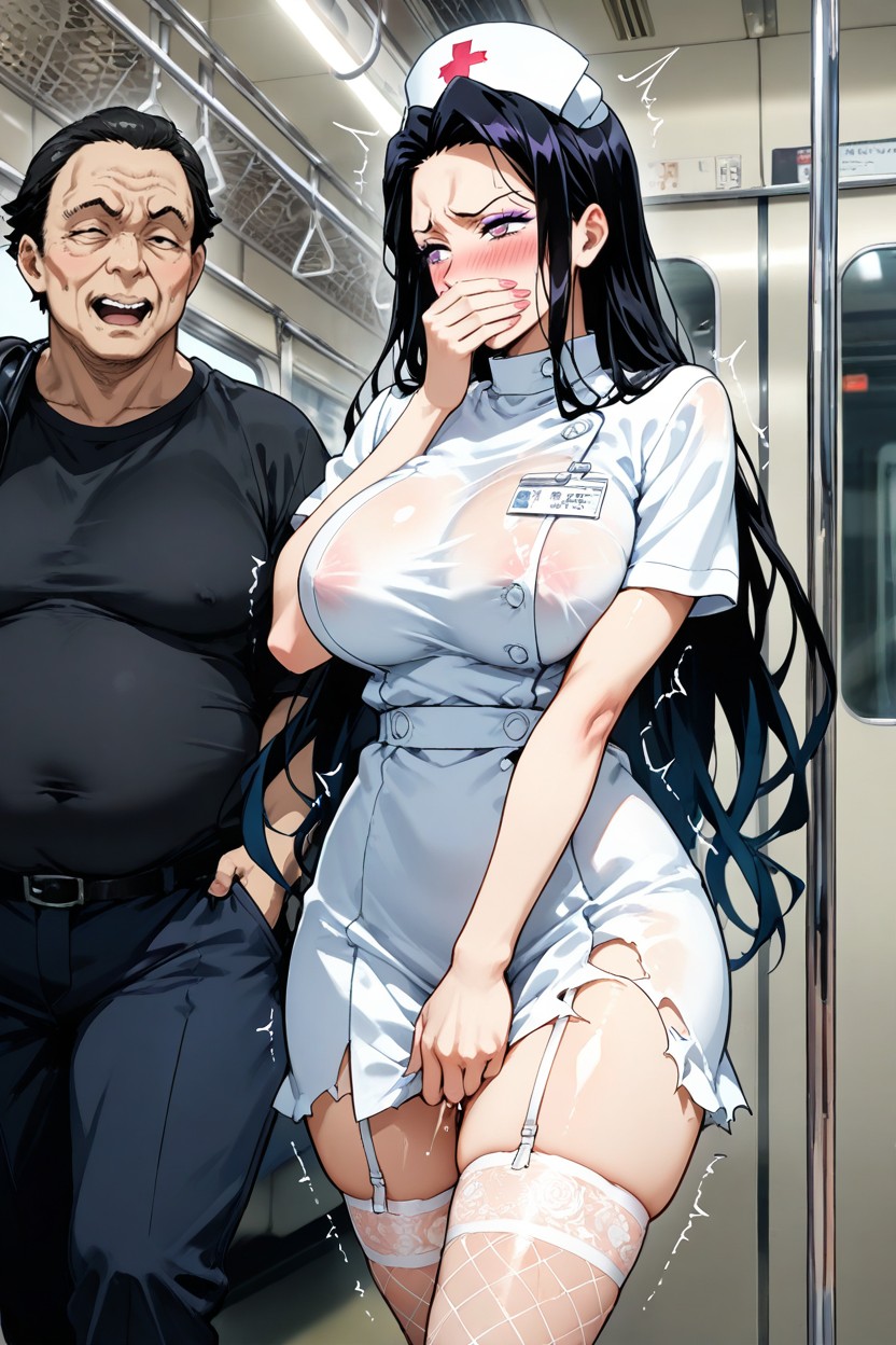 Orgasm, A Woman Looking, Molester ヘンタイAIポルノ