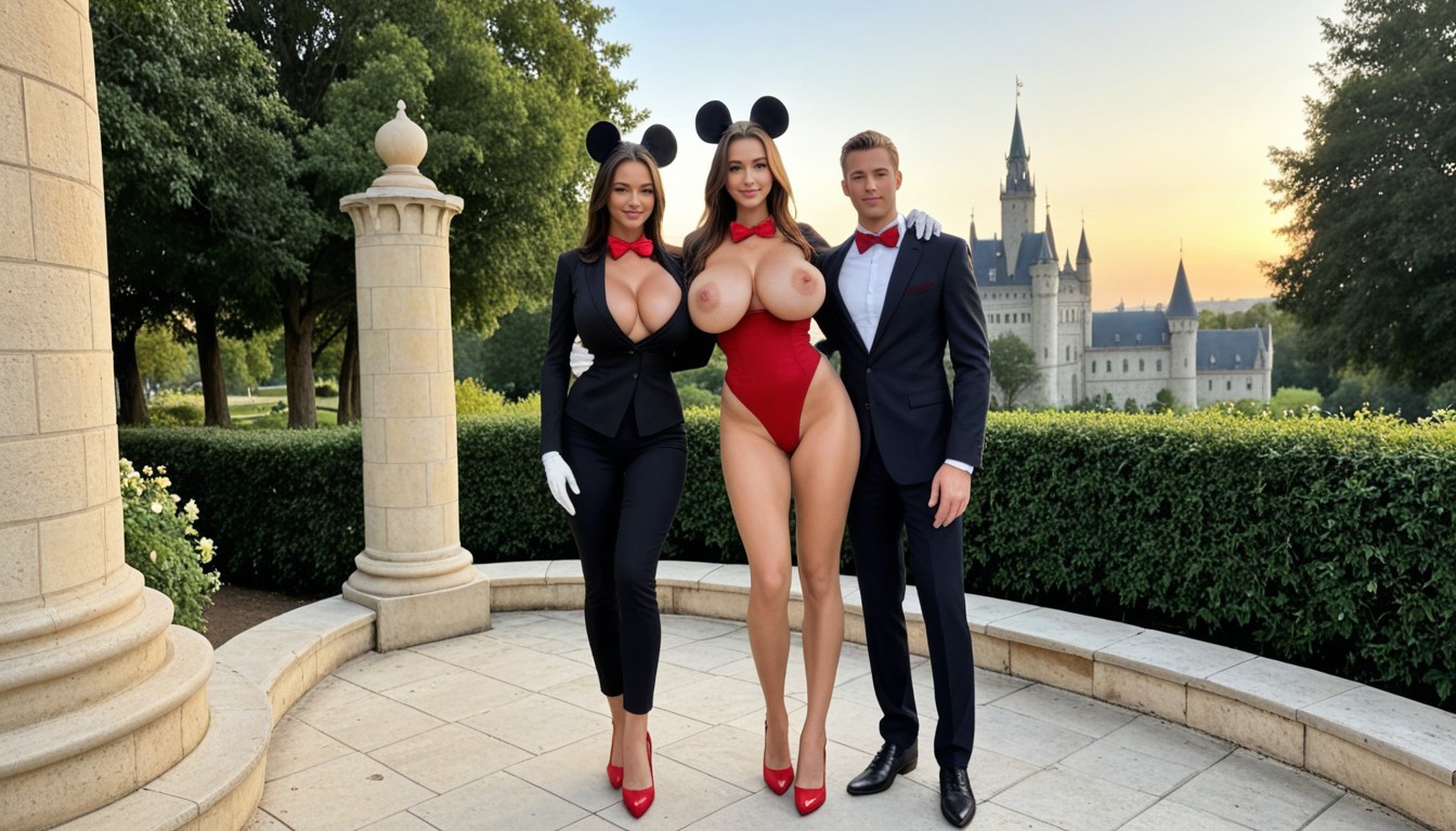 A Group Of Men In Business Suits, Frierenskinny Body, Sunset AI Porn
