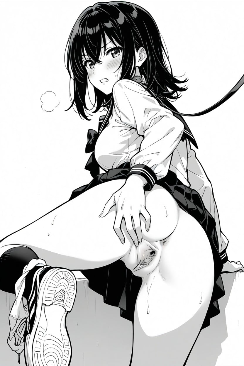 Bow Tie, Fat Man Suck Her Nipple, Sneakers Hentai AI Porn