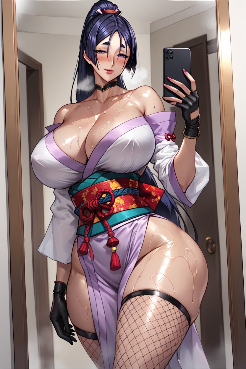 Heavy Breathing, Minamoto No Raikou Fate, Ninja Custome Hentai IA
