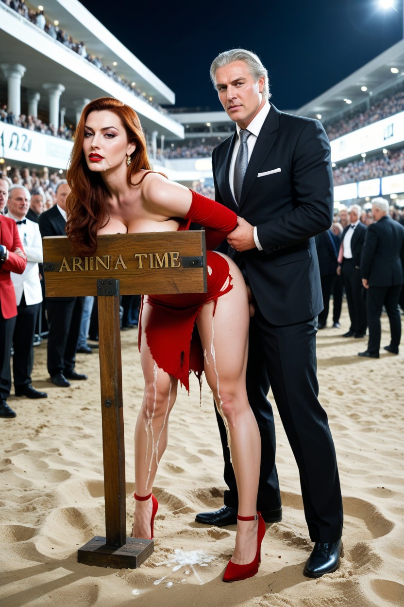 Full Body, Standing In Doggy Style, Man In Suit AI Porn