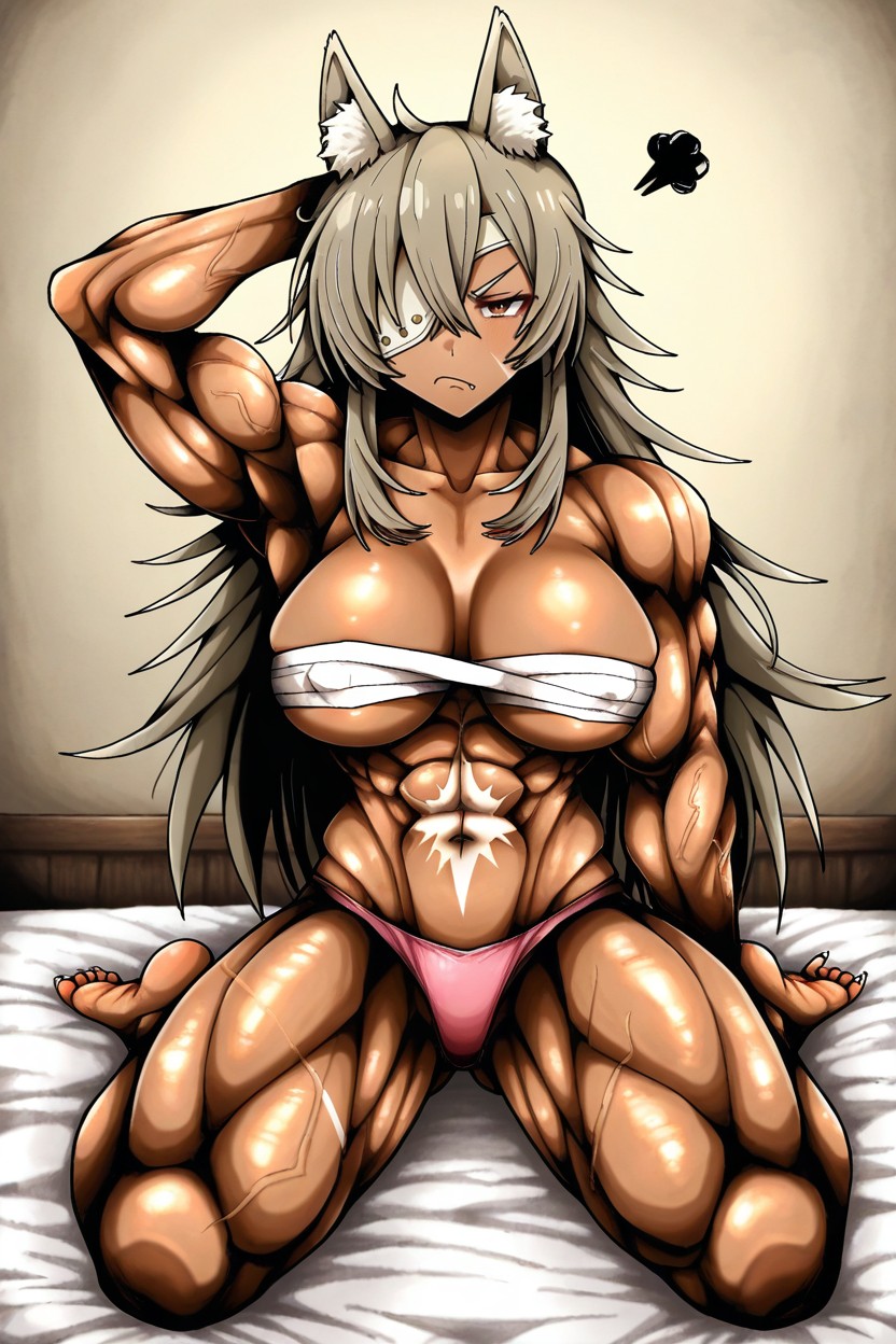 Long White Sharp Toenails, African, Naked Hentai AI Porn