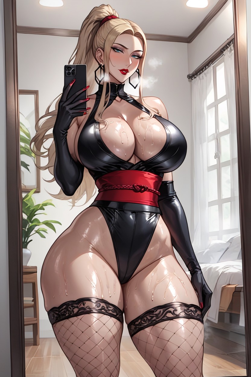 Hourglass Figure, Massive Ass, Cleavage Hentai AI Porn