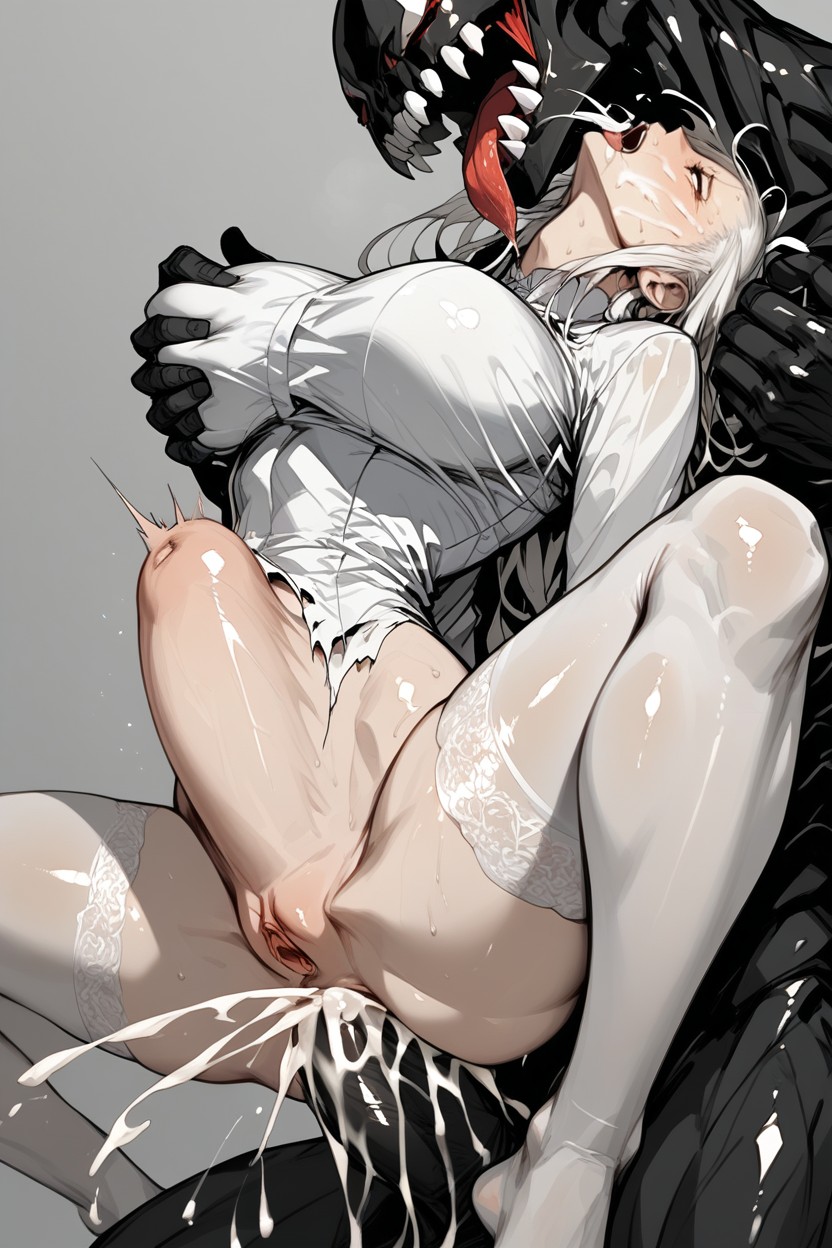 Creampie, Sodomy, Getting Fucked By A Futanari Hentai IA