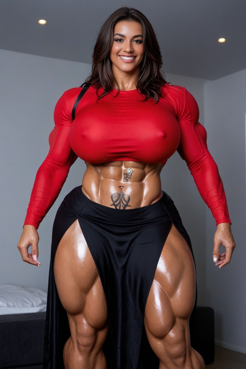 Immense Muscles, Goth Tattoos, Caramel Colored Skin Porno latina IA