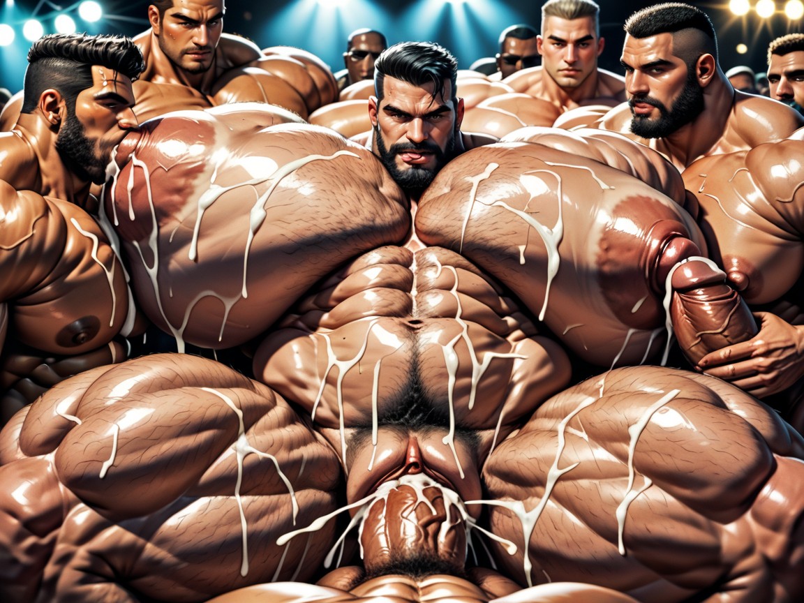 Sweaty, Huge Hyper Nipples, Breast Expansion AI Porn