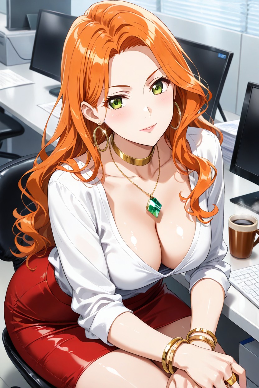 Femdom, Downblouse, Horny Hentai IA
