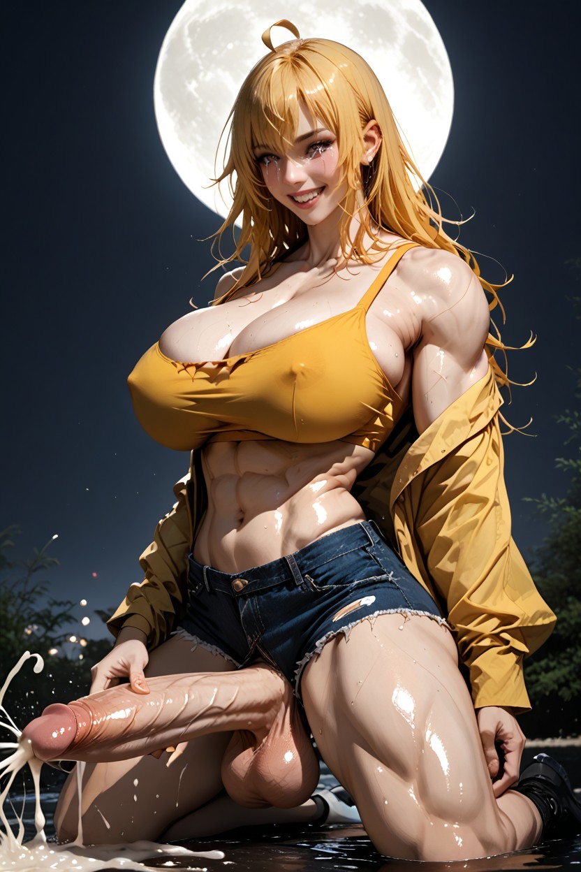 Impossibly Long Massive Hyper Cock Bigger Than Torso, Hyper Futa, Ass Growth Hentai AI Porn