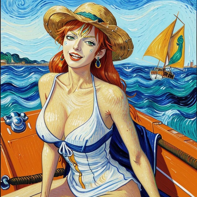 High Resolution, Screenshot From One Piece Anime, Anime Nami From One Piece AI Porn