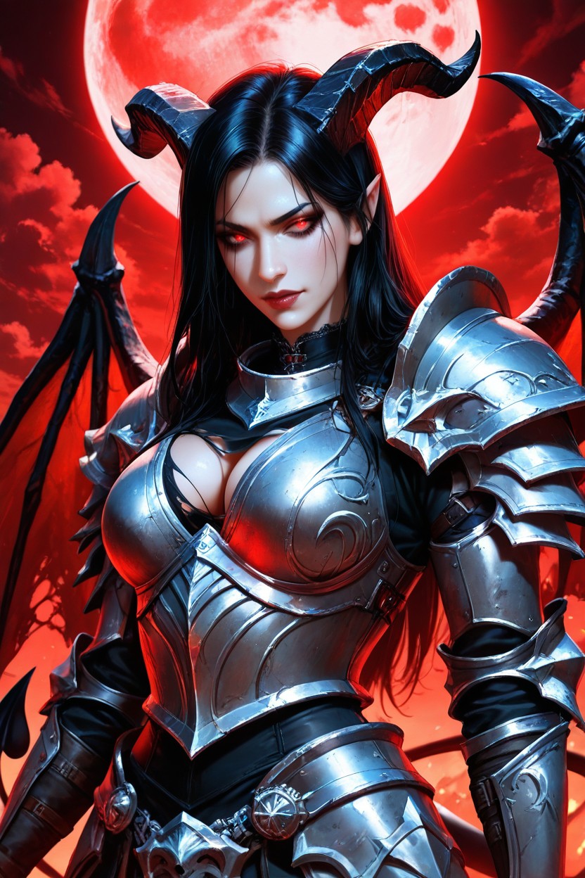 Lilith From Diablo Iv, Beautiful Face, Gothic AI Porn