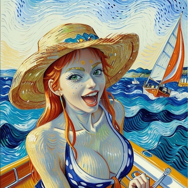 Slight Smile, Breakvivid Colors, Woman Named Nami AI Porn