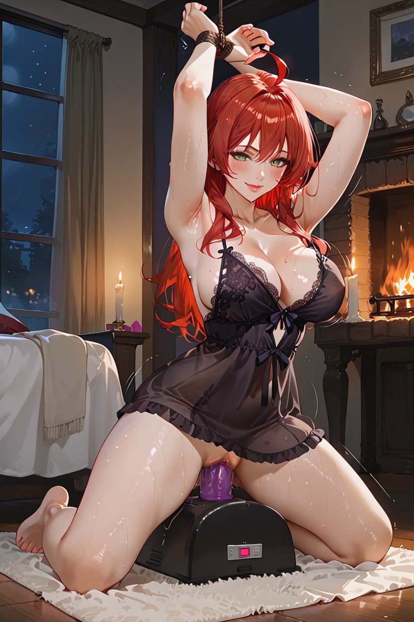 Bondage, Candles, Rias Gremory Hentai AI Porn
