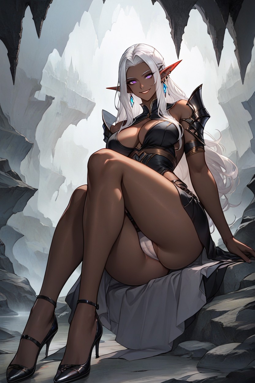 25+, Laying, Dark Elf AI Porn