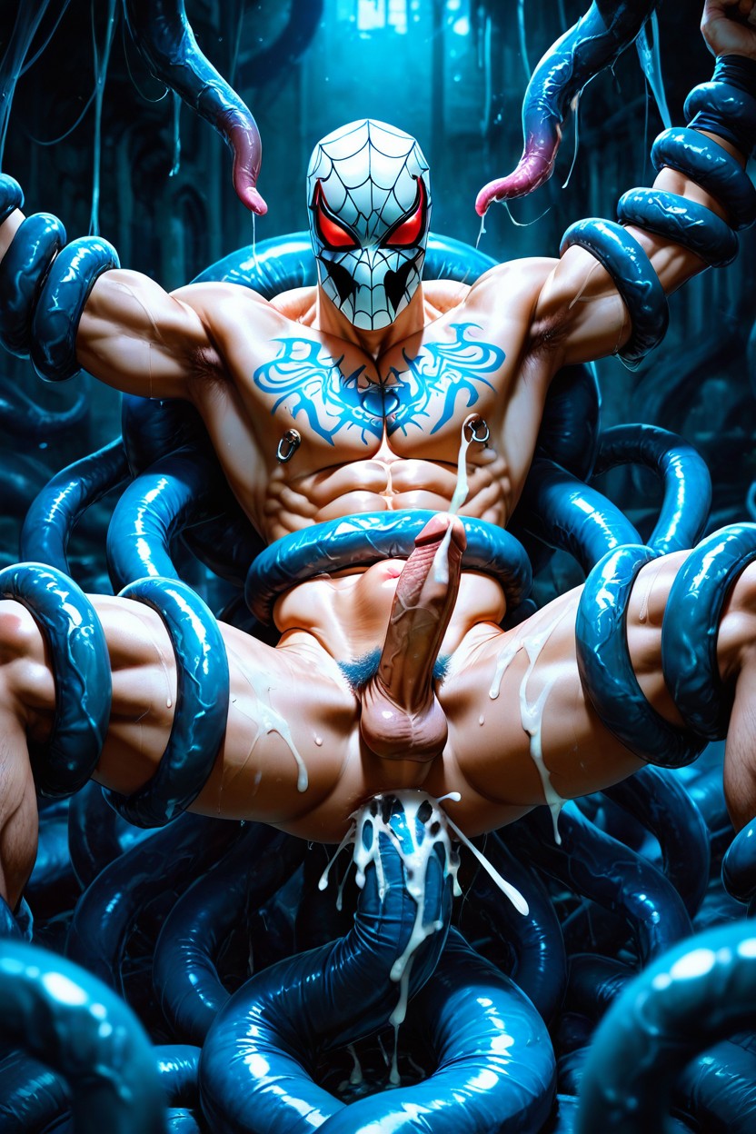 1인, Fit Body, Teal Tentacles 게이 AI 포르노