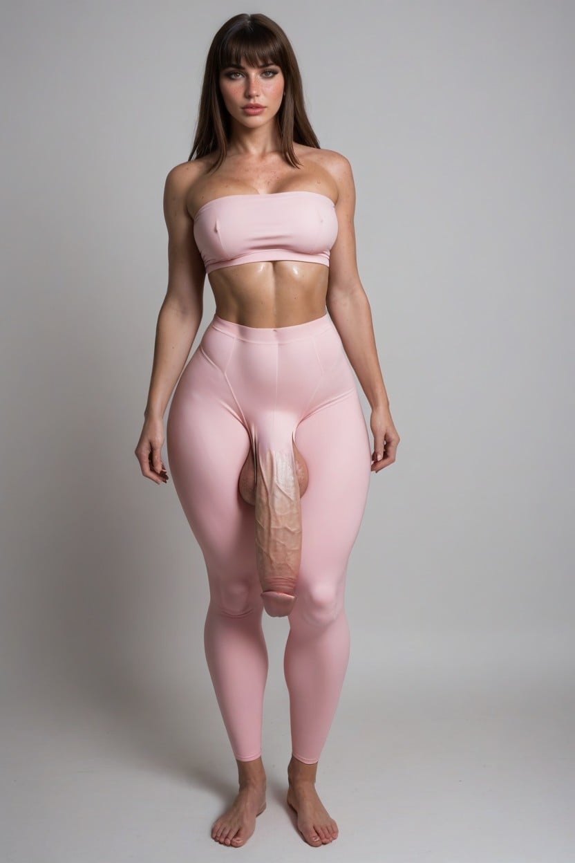 Hyper Cock, Foreskin Penis, Mini Skirt Shemale AI Porn