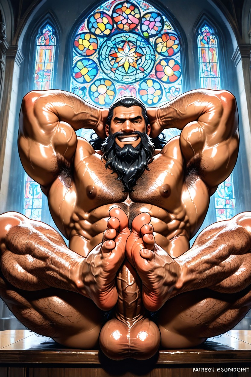 Big Glans, Huge Feet, Smirk AI Gay Porn