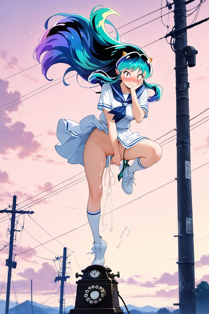 Spread Legs, Blush, Lum Hentai AI Porn