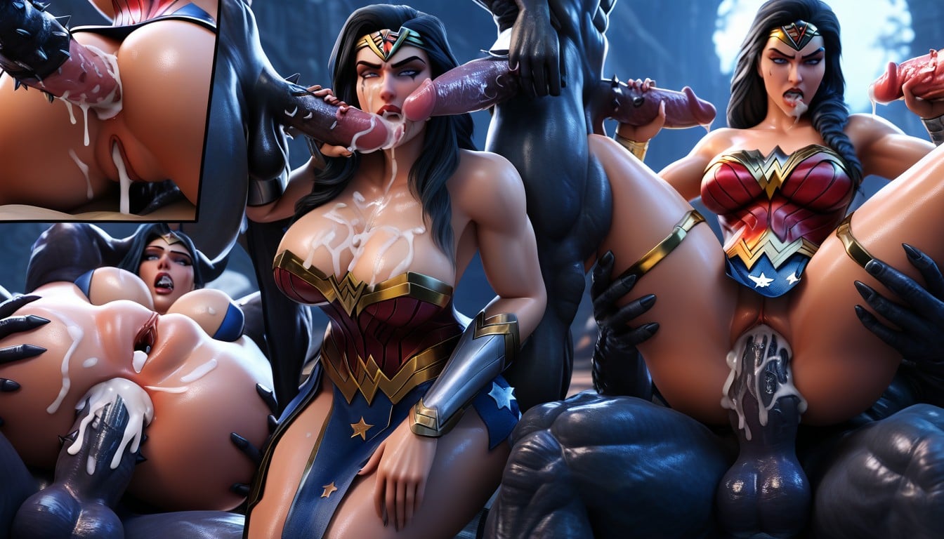 Cum On Back, Wide View, Hard Alien Zombie Monster Sex AI Porn