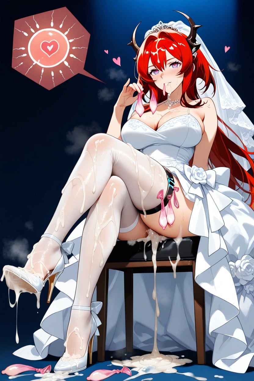 Style Anime, Cum On Legs, Heel Raised Hentai AI Porn