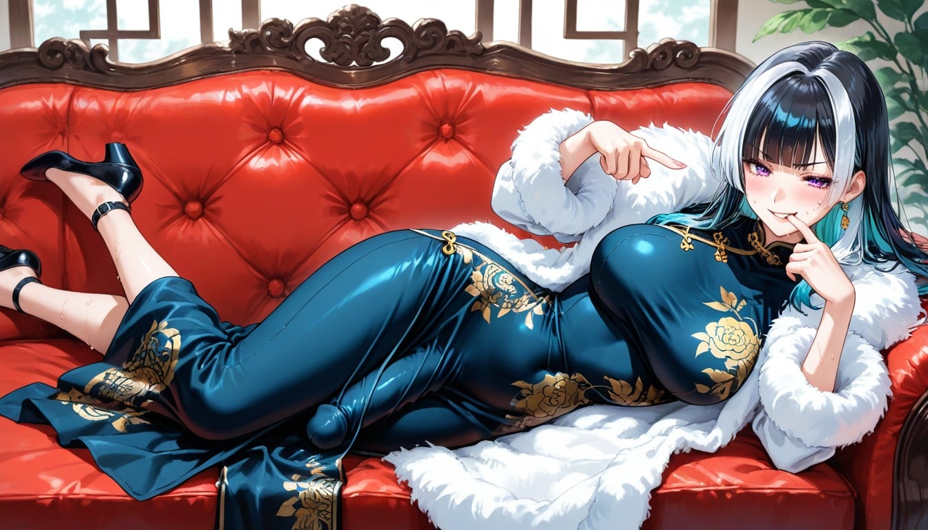 Open Coat, Futanari, Loose Dress AI Porn