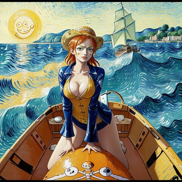 Vivid Colors, Anime Nami From One Piece, Straw Hat Pirate Nami AI Porn