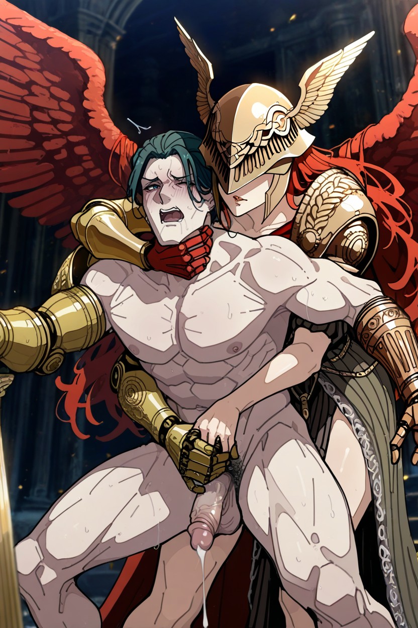 Faceless Male Standing In Front, Malenia Nuzzling, Naked Male AI Porn