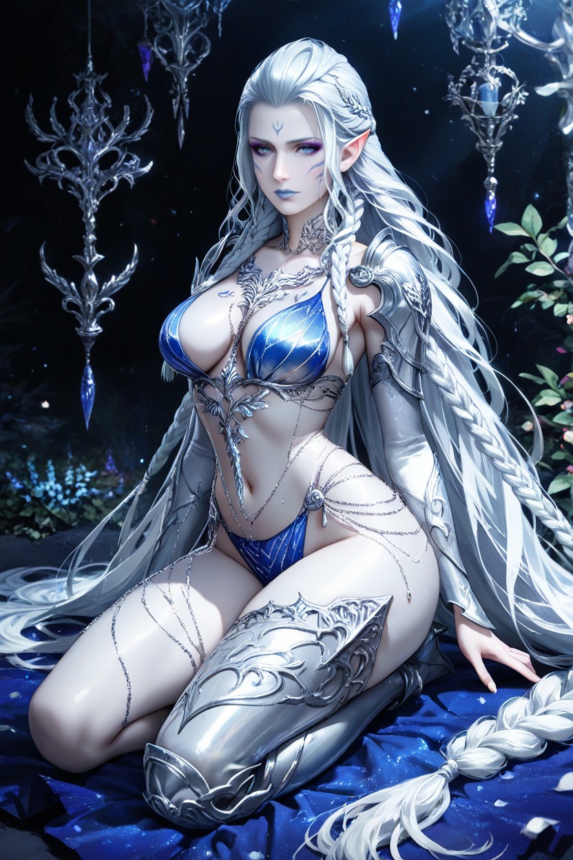Delicate Silver Chains, Delicate Pointed Ears, 25+ ヘンタイAIポルノ