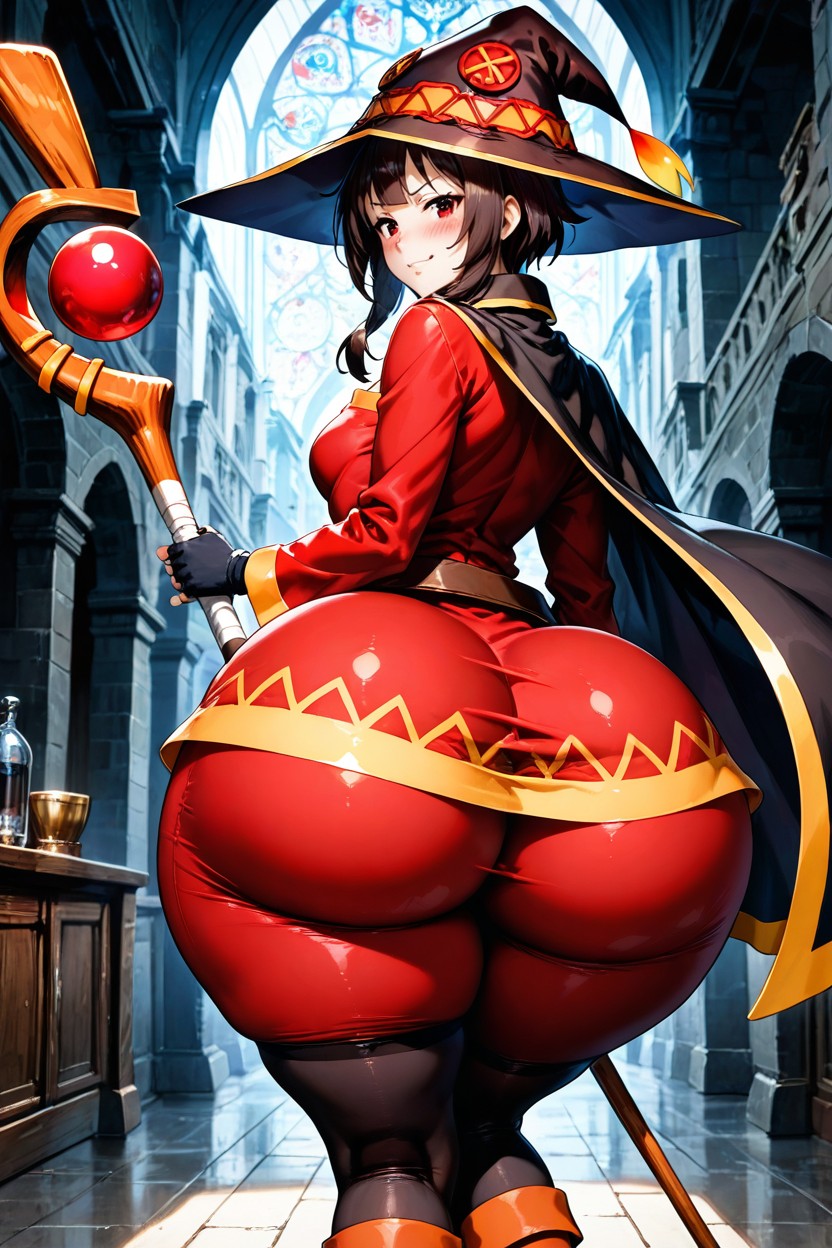 And A Simple Brown Belt, Hyper Thighs, Deep Ass Crack Hentai AI Porn