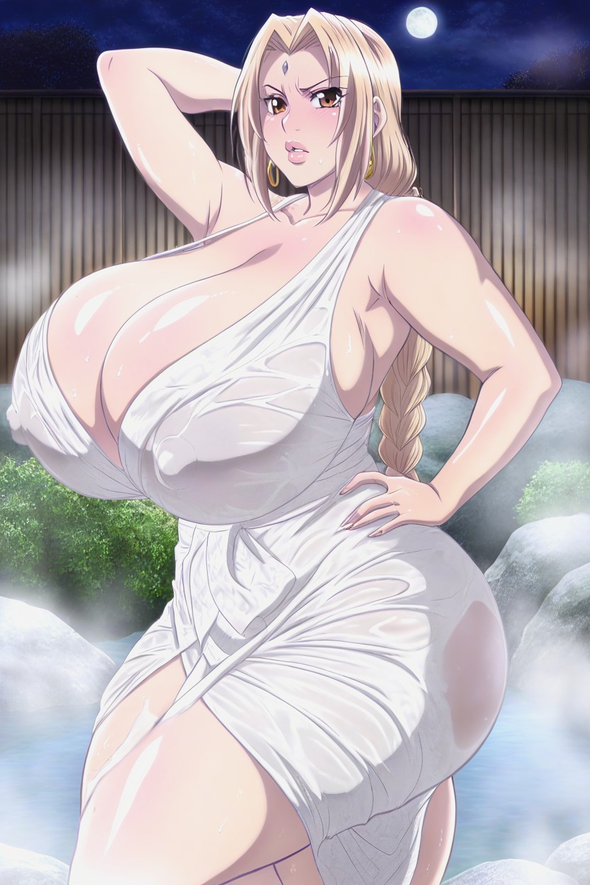 Gigantic Colossal Tits, Thick Lips, Cleavage Hentai AI Porn