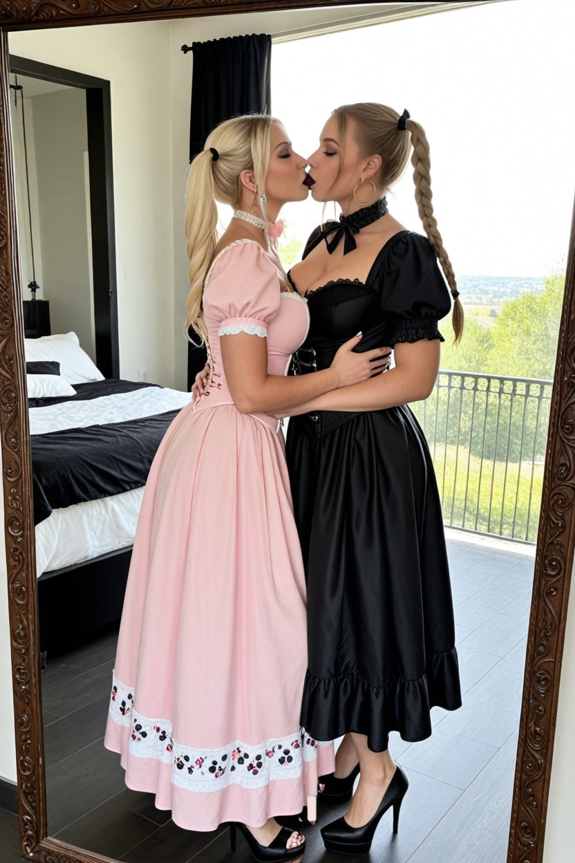 Flexible, Blonde Hair, Outside AI Porn