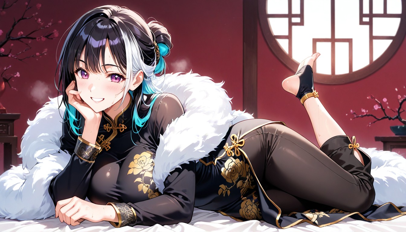 Bangs, Chinese Dress, Japanese AI Porn
