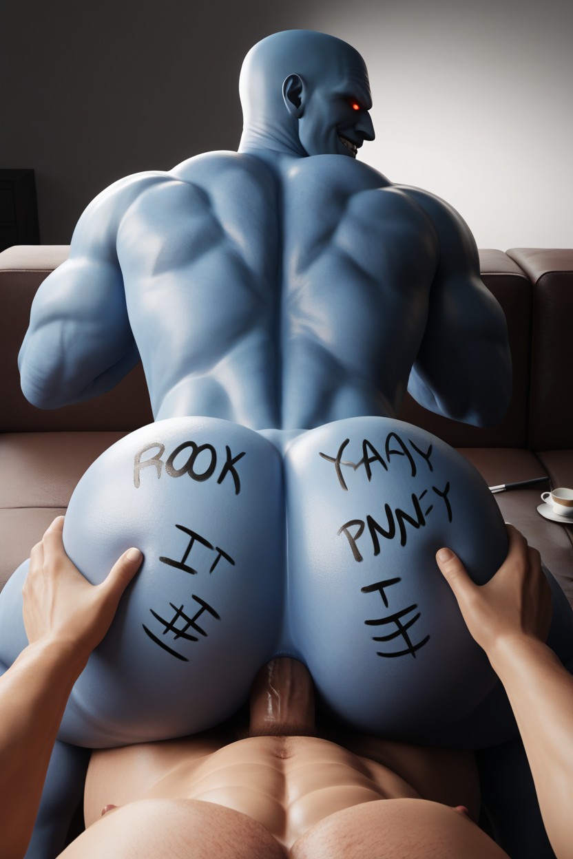 Scary, Muscular, Night AI Gay Porn